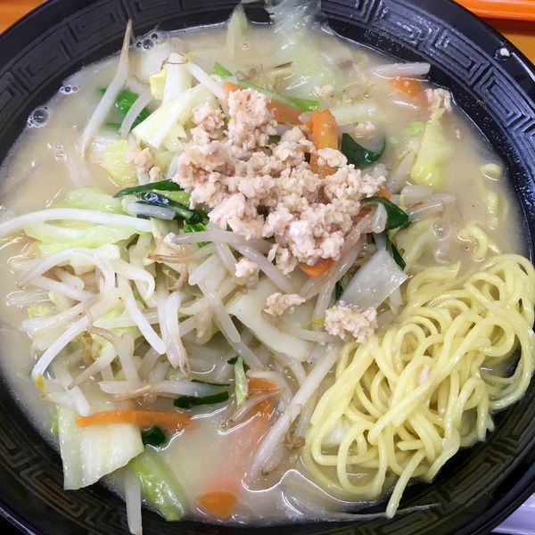 「鶏白湯タンメン」@麺屋ゆらの写真