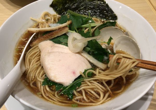 「蛤SOBA(490円)」@むぎとオリーブ 日本橋店の写真