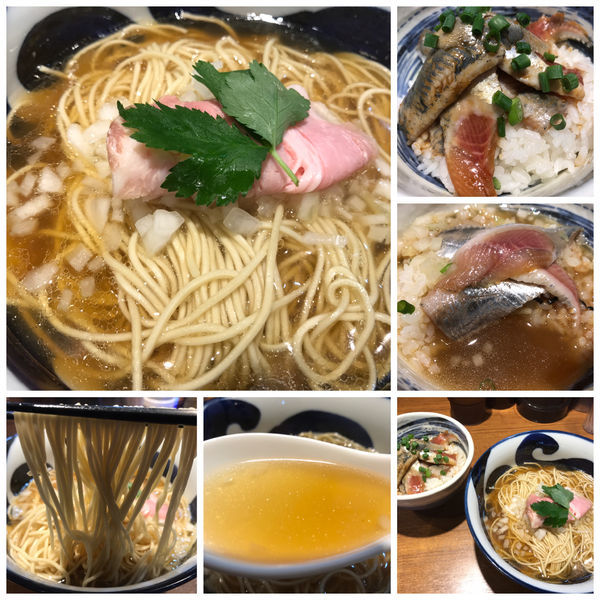 「【限定】愛媛産煮干しの塩麹そば 500円 鰯丼 350円」@寿製麺よしかわ 川越店の写真