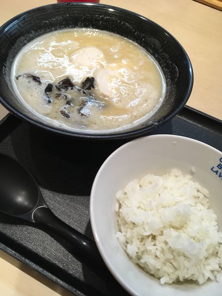 「鶏そば(こってり)半麺ネギ抜き」@鶏そば壽の写真