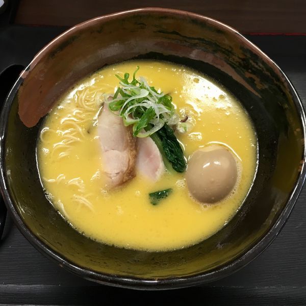 「白濁鶏そば 味玉入り (750円)」@鶏そば なんきちの写真