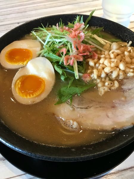 「味玉濃厚海老味噌ラーメン」@濃厚商店の写真