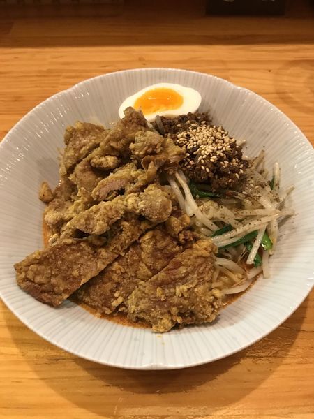 「汁なし排骨担々麺」@かつぎやの写真