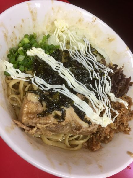 「【18〜19時迄の夜限定】まぜそば ￥800」@ラーメン一心の写真
