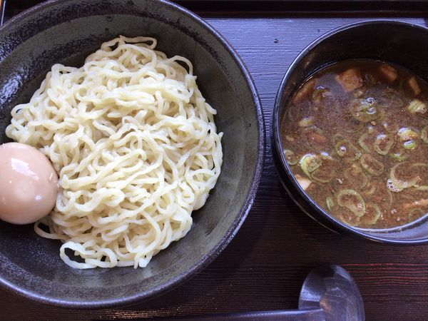 「つけ麺（醤油）700円+味玉100円」@角田製麺 玉川店の写真