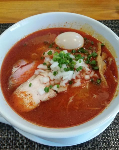 「辛味噌そば4辛700円＋味玉100円」@寛～くつろぎ～の写真