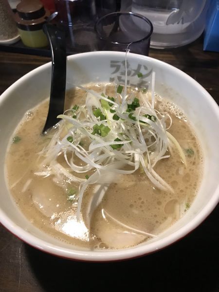 「魚介とんこつ（麺　普通）＋替え玉（カタカタ）」@ラーメン海鳴の写真