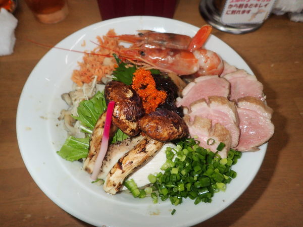 「秋の和え蕎麦 自家製海苔とｷﾉｺにて　Ｓ+α」@MENYA 食い味の道有楽の写真