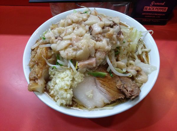 「小ラーメン野菜ニンニク脂カラメ」@ラーメン二郎 仙川店の写真