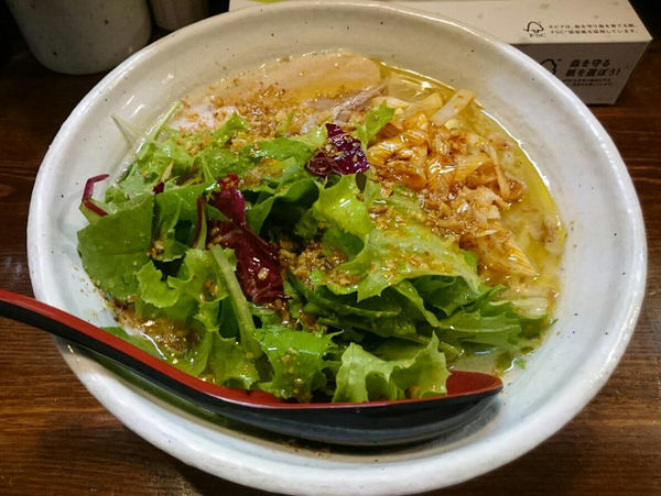 「塩ラーメン～トリュフオイルがけ～大盛」@『   』（無銘）の写真