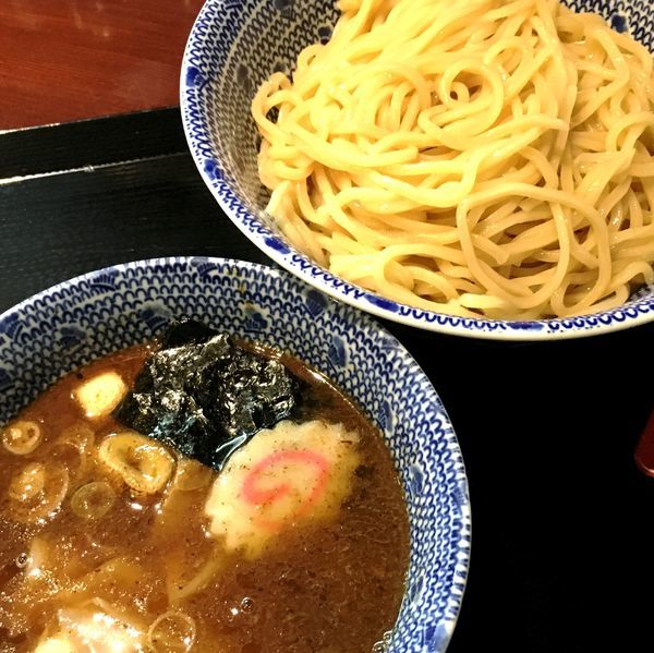 「ワンタンつけ蕎麦（中）」@中華蕎麦 金魚の写真