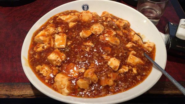 「冷やし麻婆麺 大盛」@菜来軒の写真