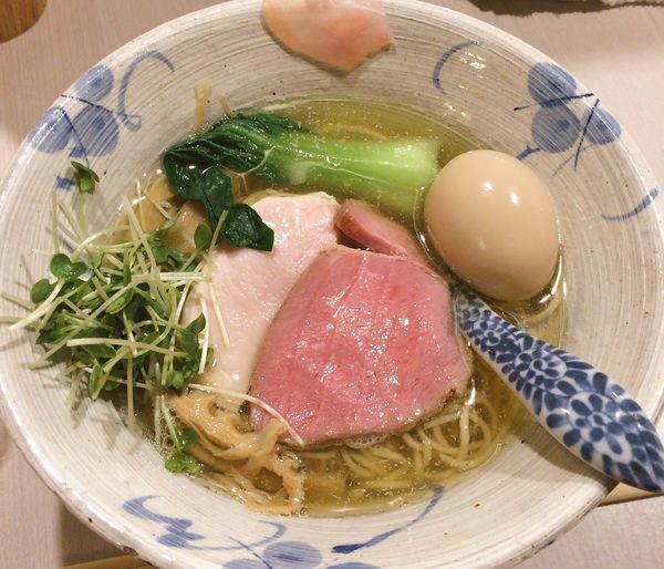 「味玉汐そば」@麺処 きなりの写真