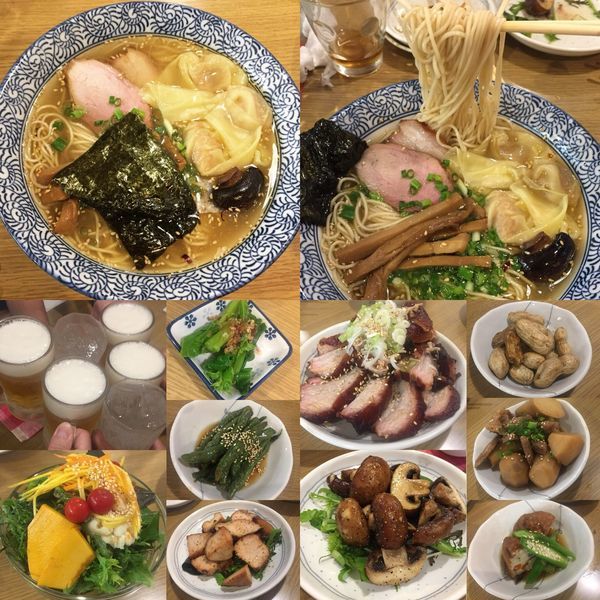 「山塩小僧(細麺)800円+ワンタン120円他」@らーめん森や。の写真