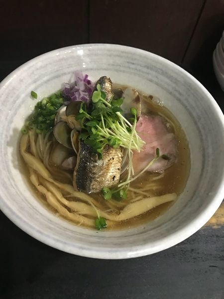 「【限定】煮干しと貝汁のラーメン」@らぁめん こはくの写真