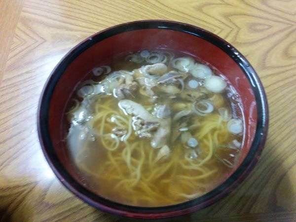 「とりもつラーメン　550円」@急行食堂の写真