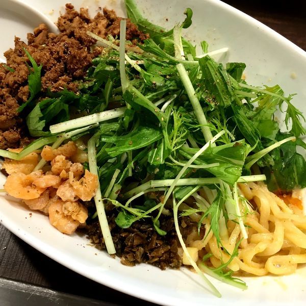 「つゆ無し担担麺（２辛 ２痺）」@四川担担麺 阿吽 北浦和店の写真