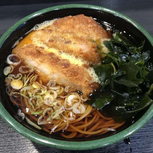 「かつ玉（￥330）※」@ゆで太郎 西五反田2丁目店の写真