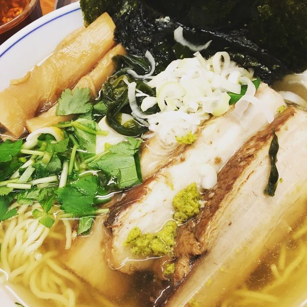 「和風柚子焼豚麺＋海苔＋若布」@麺屋ひょっとこの写真