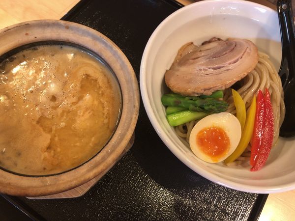 「10食限定：オマール海老のつけ麺（並）900円」@麺屋 すずらんの写真