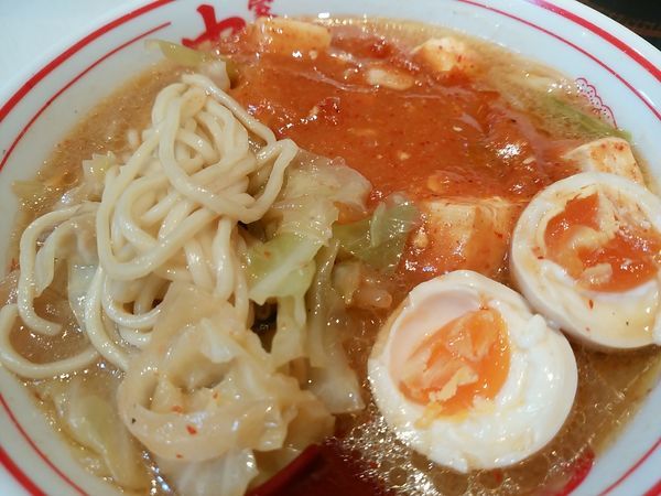 「蒙古タンメン半熟玉子ライス」@蒙古タンメン中本 品川店の写真