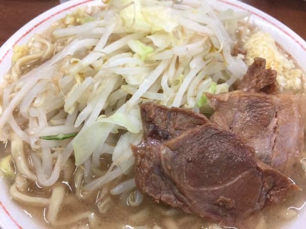 「小ラーメン＋ネギ＋ニンニク」@ラーメン二郎 品川店の写真