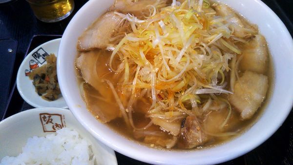 「ねぎ焼豚ラーメン」@喜多方ラーメン 坂内 西蒲田店の写真