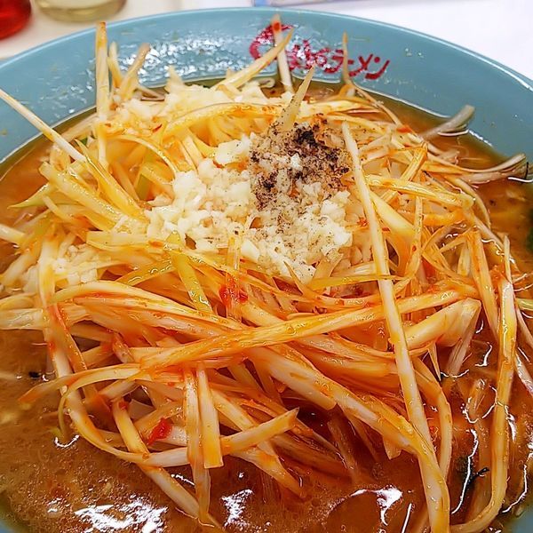 「ネギ味噌ラーメン（ニンニク多め）」@くるまやラーメン 東村山店の写真