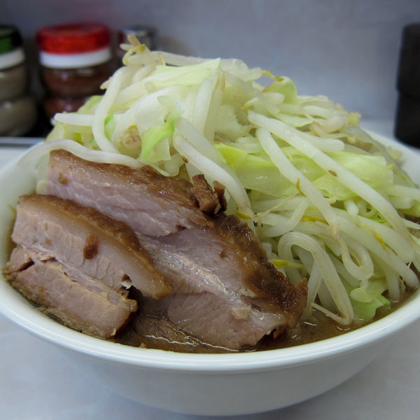 「ミニラーメン 650円（蒜少し）」@魔人豚の写真