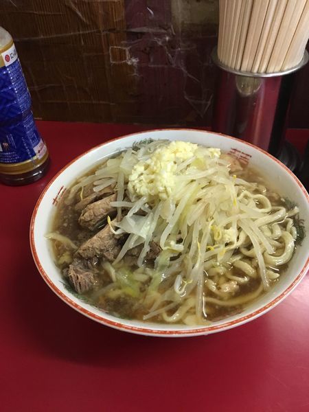 「大ラーメン豚（ヤサイ、カラメ、ニンニクマシマシ）」@ラーメン二郎 目黒店の写真