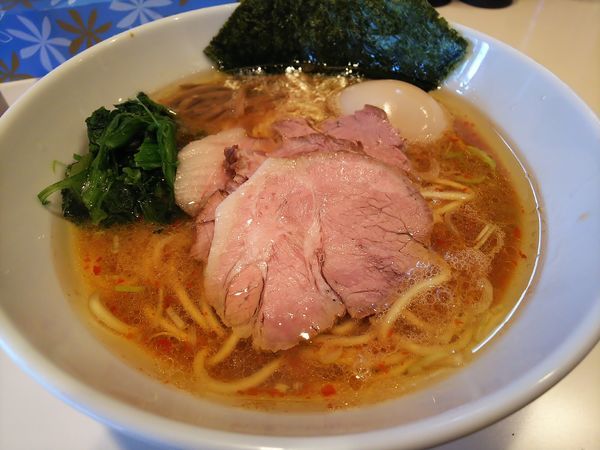 「ちょい辛らーめん＋味玉」@らーめん将貴の写真