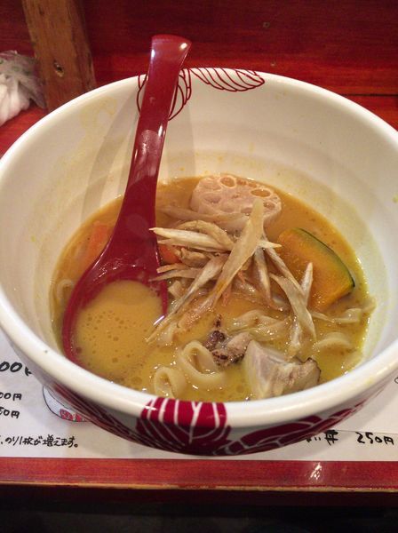 「カボチャの味噌白湯 ハーフ」@麺処 あす花の写真