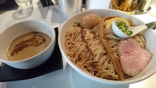 「醤油つけそば(大盛)」@SOBAHOUSE金色不如帰の写真