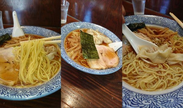 「『中華そば 中+わんたん(￥600+200)』」@○決の写真