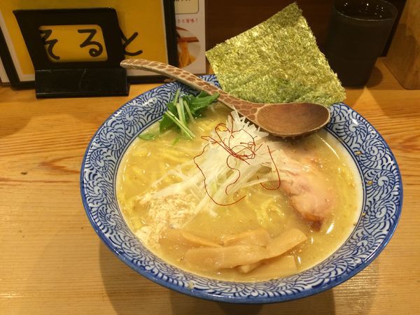 「鶏白湯そば」@鶏そばつけそば そるとの写真