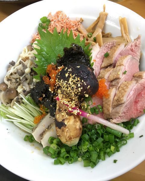 「秋の和え蕎麦 自家製海苔とキノコにて/ S ¥2000＋α」@MENYA 食い味の道有楽の写真