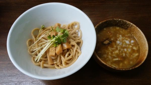 「カレーつけ麺(並)＋小ライス」@麺屋みつば＋クローバーの写真