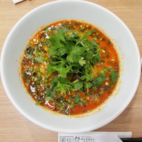 「パクチー担々麺980円」@麺屋蜀伝の写真