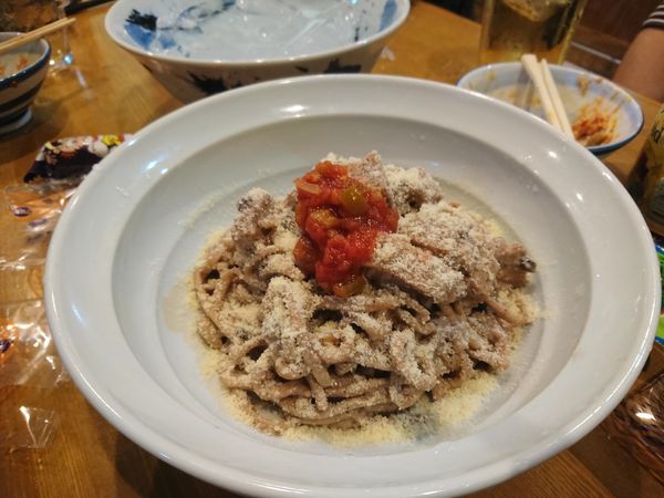 「【気まぐれ限定】ショコラカルボナーラ780円」@ラーメン カワタカの写真