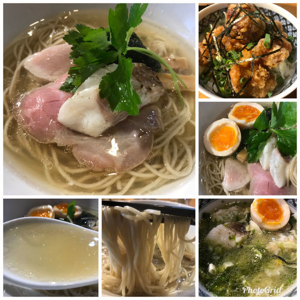 「芳醇真鯛そば 780円 + 味玉 ＋唐揚げ丼＋ビール」@寿製麺よしかわ 坂戸店の写真