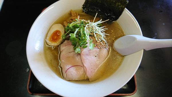 「（限定１５食）煮干しらーめん しお　８５０円」@奥久慈ラーメン なかざわの写真