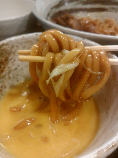 「【限定】博多スキヤキつけ麺（大盛）」@づゅる麺 池田の写真