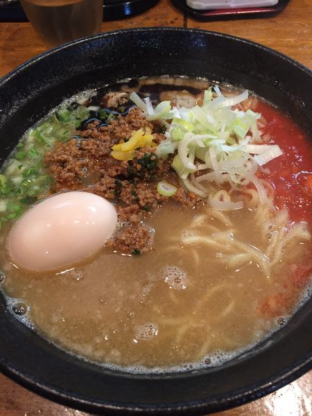 「鶏白担々そば    味玉」@はりけんラーメンの写真