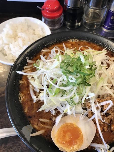 「からか重慶小麺、サービスライス」@麺匠 神保屋の写真