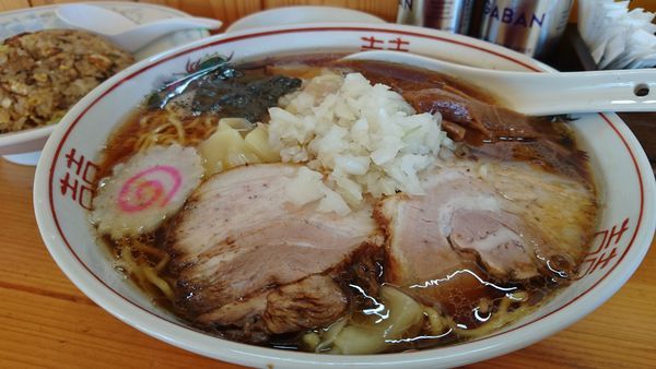 「ワンタンメン+チャーハン」@らーめん おゆうの写真