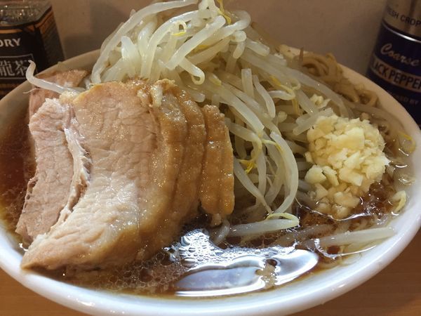 「ミニラーメン（ﾆﾝﾆｸ少なめ）」@豚星。の写真