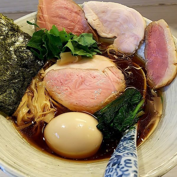 「特製濃口醤油そば＋炊き込みご飯」@麺処 きなりの写真