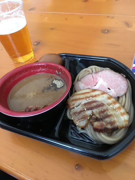 「中華蕎麦とみ田  １２年目の濃厚豚骨魚介  全部のせ」@大つけ麺博 大感謝祭の写真