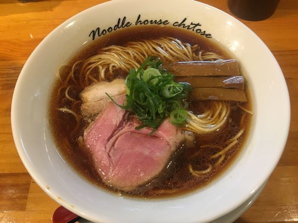 「醤油（細麺）」@麺庵ちとせの写真