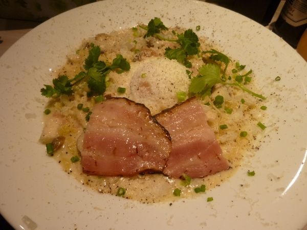 「【限定】炙りベーコンときのこ達の白い味噌らーめん」@仙臺らーめん 味噌 三礎の写真